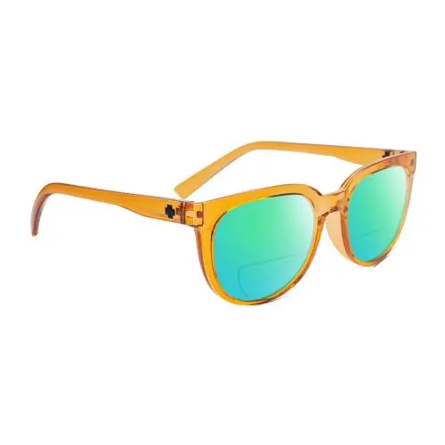 Spy Optics Bewilder Unisex Polarized Bifocal Sunglass Orange Crystal 54mm 41 Opt Green Mirror by SPY Optics