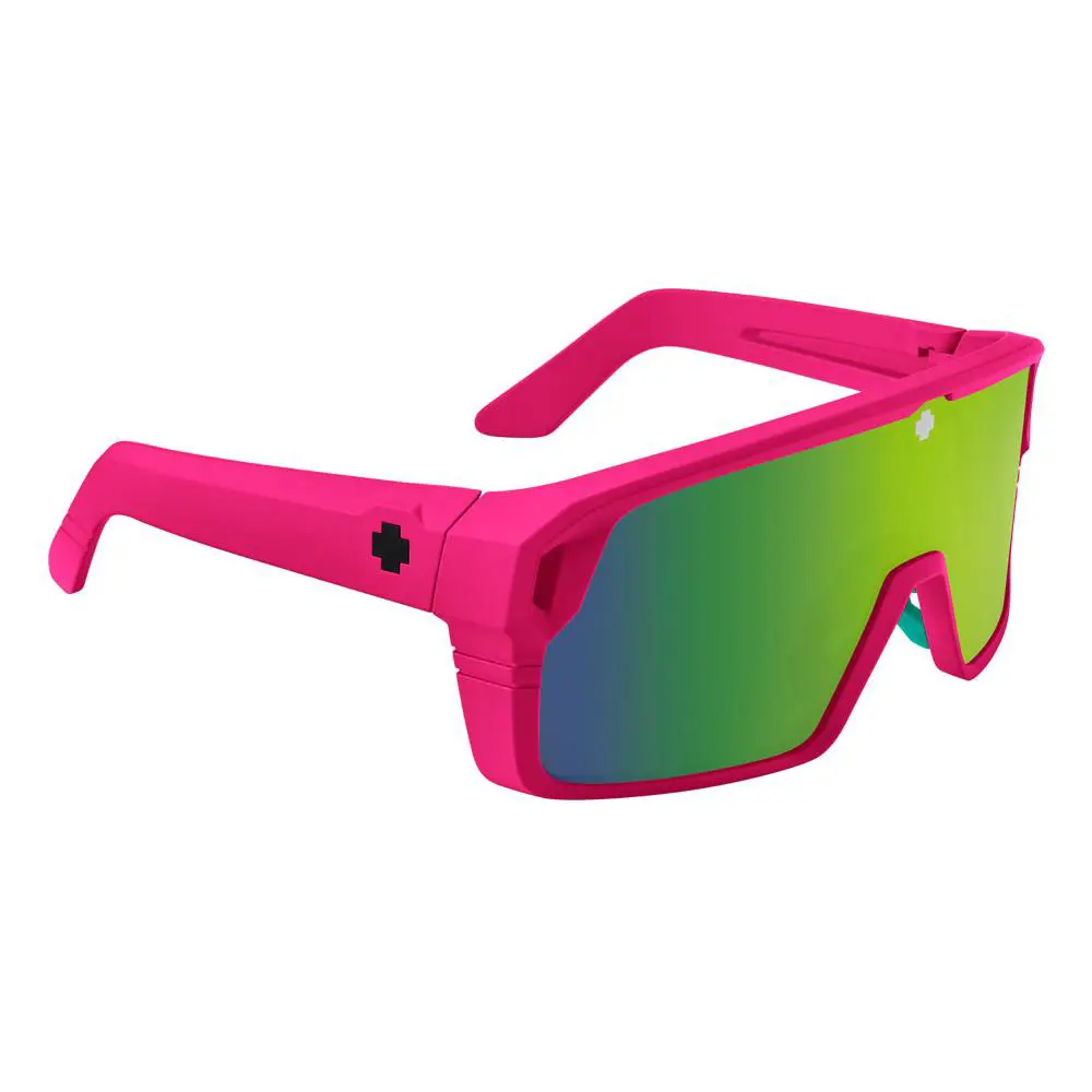 Spy Optic Monolith Sunglasses -new- Spy Happy Lens - Style Tech Power Combo Mat Neon Pink / Bronze w Light Green Mirror by SPY Optics