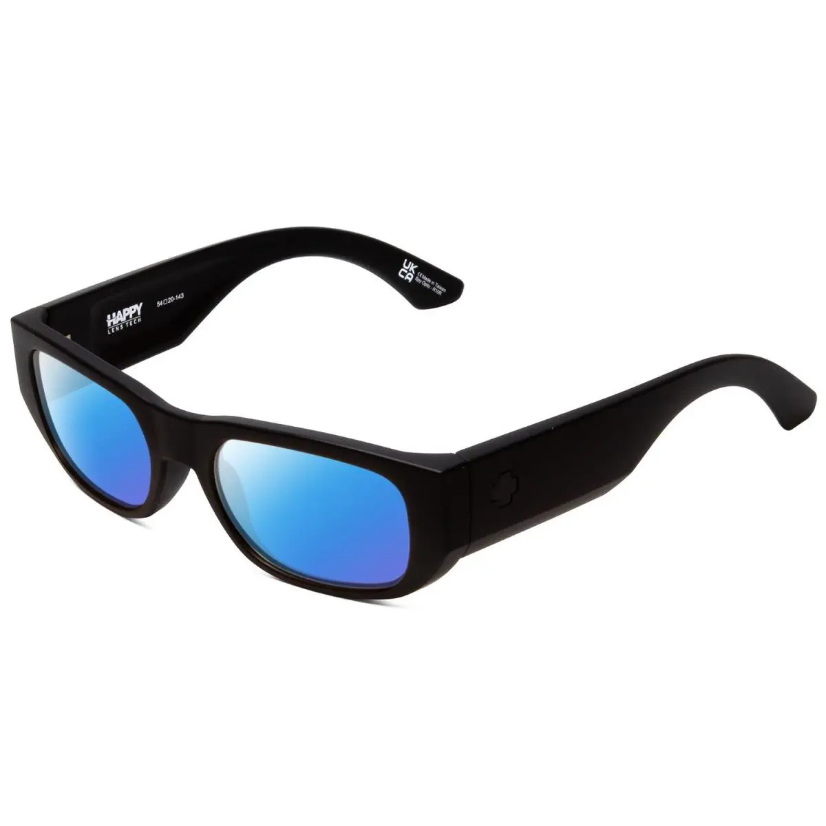 Spy Optics Genre Designer Polarized Sunglasses in Black 54 mm Choose Lens Color - Frame: Multicolor, Lens: Blue Mirror Polar