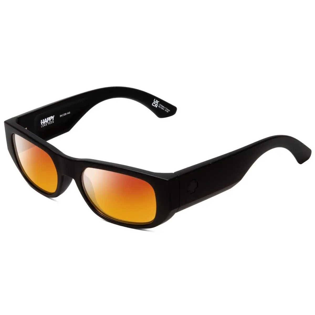 Spy Optics Genre Designer Polarized Sunglasses in Black 54 mm Choose Lens Color Red Mirror Polar by SPY Optics