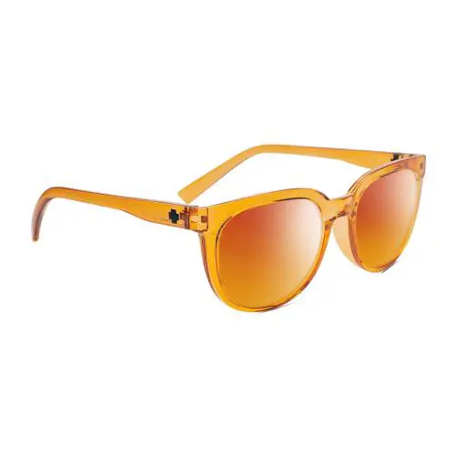 Spy Optics Bewilder Unisex Polarized Sunglasses in Orange Crystal 54mm 4 Options - Frame: Multicolor, Lens: Red Mirror Polar