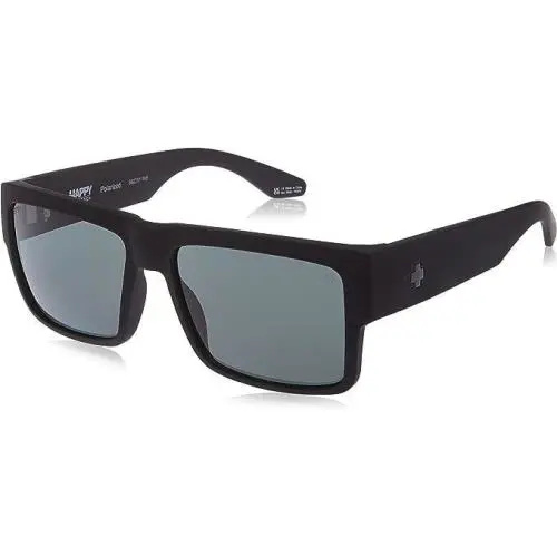 Spy Optic Adult Cyrus Square Sunglasses Color Contrast Enhancing Lenses 673180 Soft Matte Black by SPY Optics