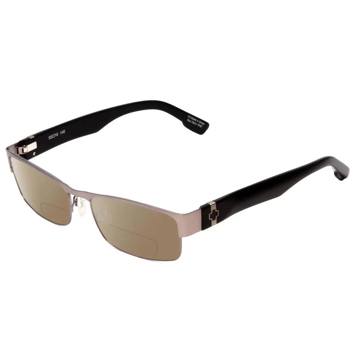 Spy Optics Trenton Polarized Bifocal Sunglasses Gun Metal Silver 55mm 41 Options Brown by SPY Optics