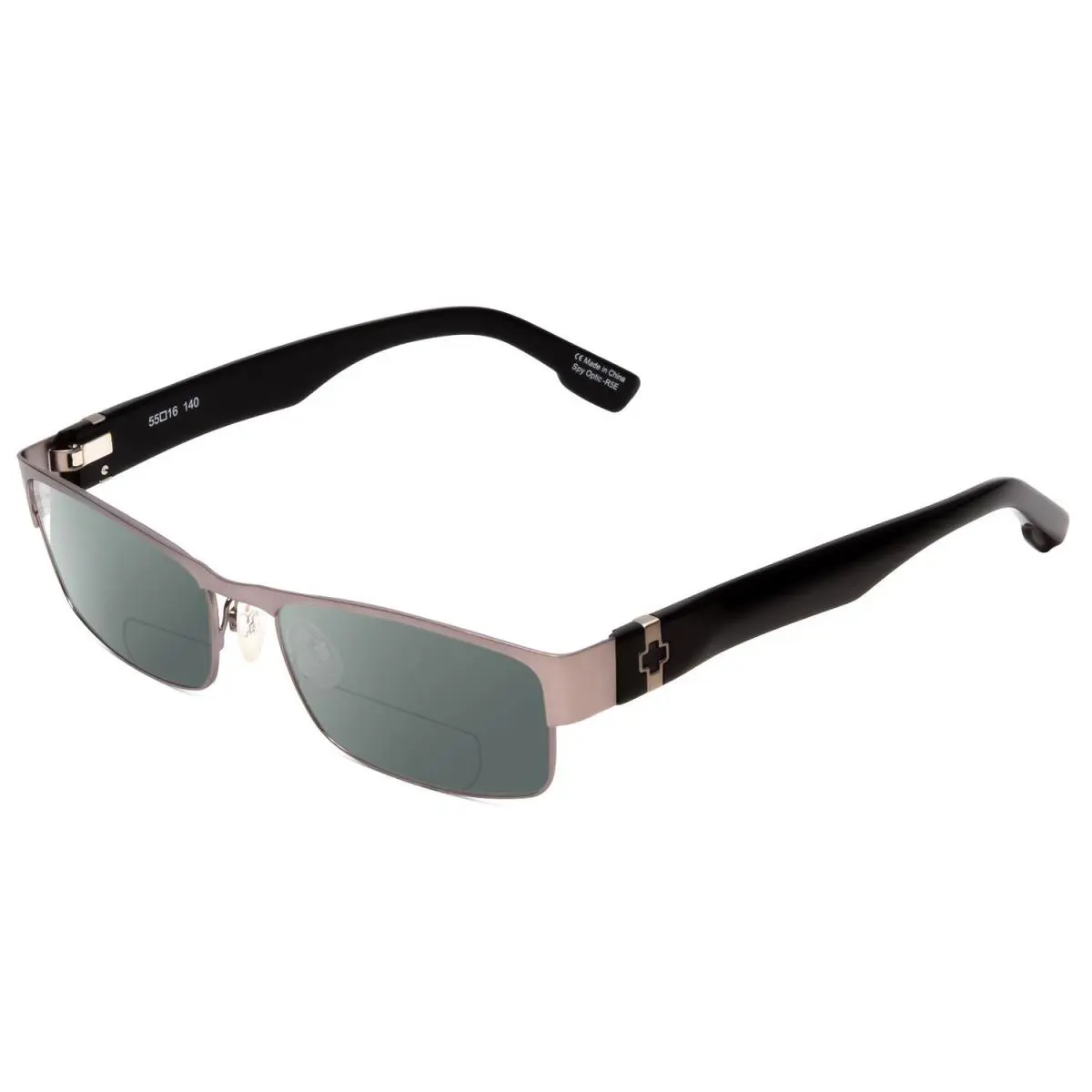 Spy Optics Trenton Polarized Bifocal Sunglasses Gun Metal Silver 55mm 41 Options Grey by SPY Optics