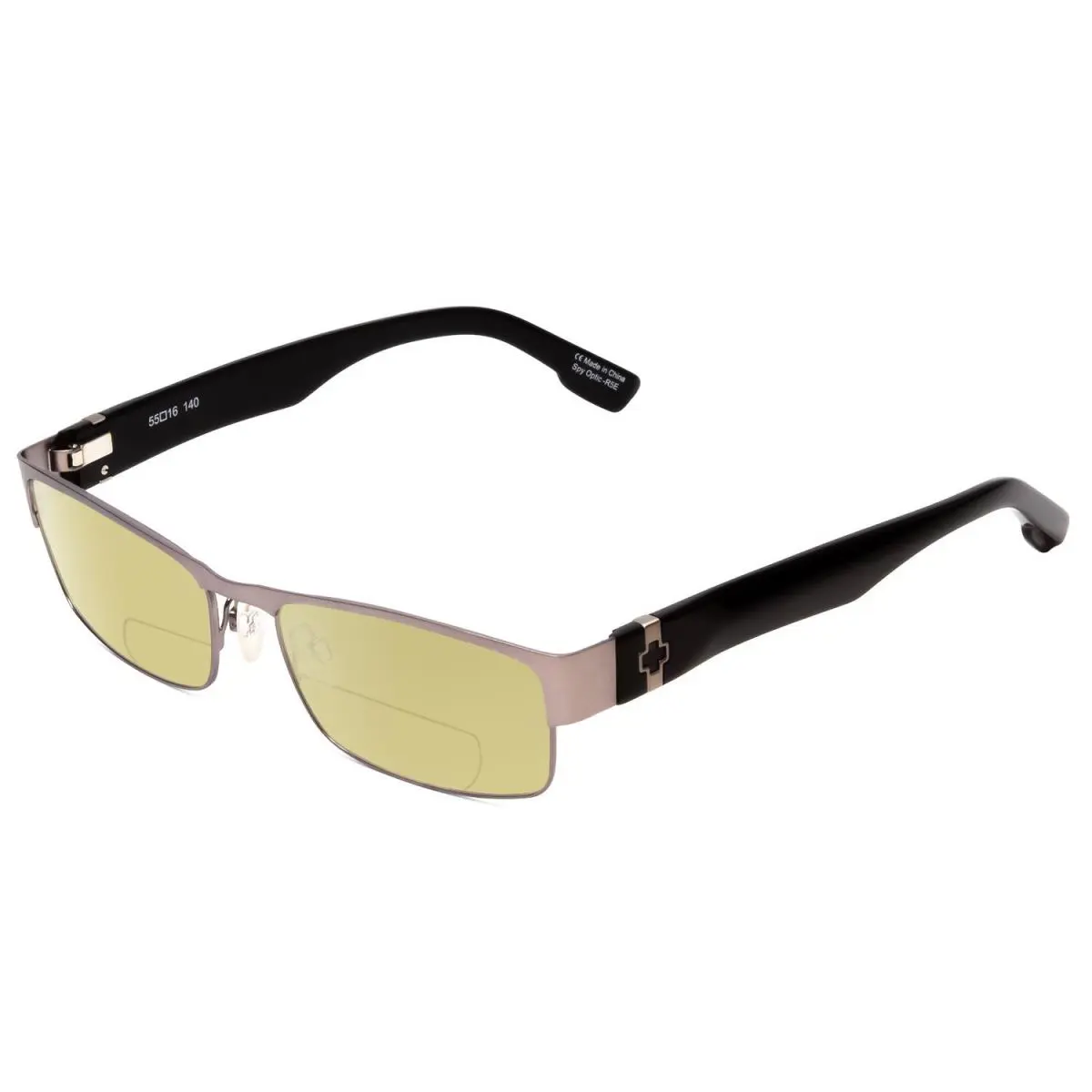 Spy Optics Trenton Polarized Bifocal Sunglasses Gun Metal Silver 55mm 41 Options Yellow by SPY Optics