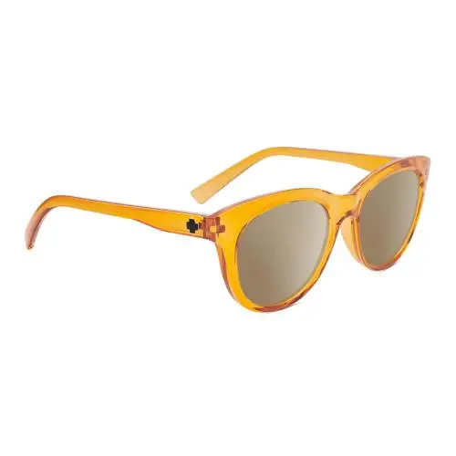 Spy Optics Boundless Unisex Cat Eye Polarized Sunglass Orange Crystal 53mm 4 Opt Amber Brown Polar by SPY Optics