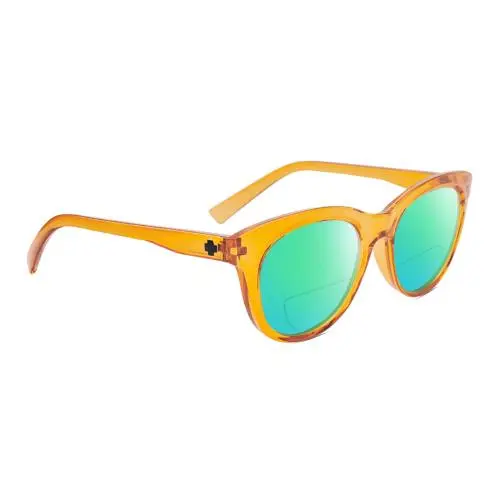 Spy Optics Boundless Unisex Cateye Polarized Bifocal Sunglass Orange 53mm 41 Opt Green Mirror by SPY Optics