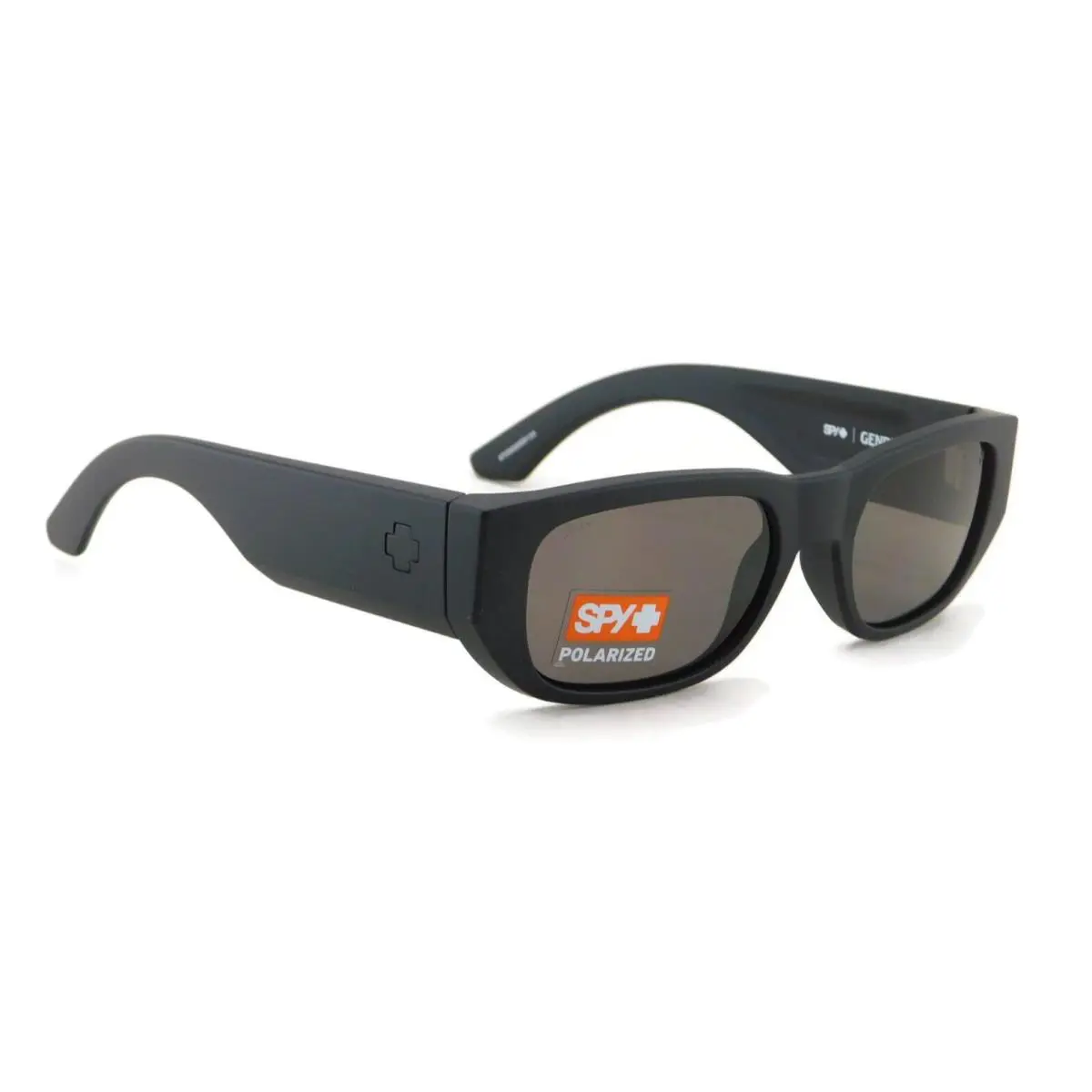 Spy Genre Polarized Sunglasses Matte Black / Happy Gray Polar Lens - Frame: Matte Black, Lens: Happy Gray Green Polar with Light Blue Spectra Mirror