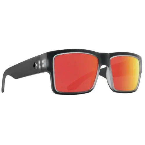 Spy Optic Cyrus Sunglasses - Matte Black Ice / Happy Gray Green Polar Red Mirror - Frame: Matte Black Ice, Lens: Happy Gray Green Polar with Red Spectra Mirror