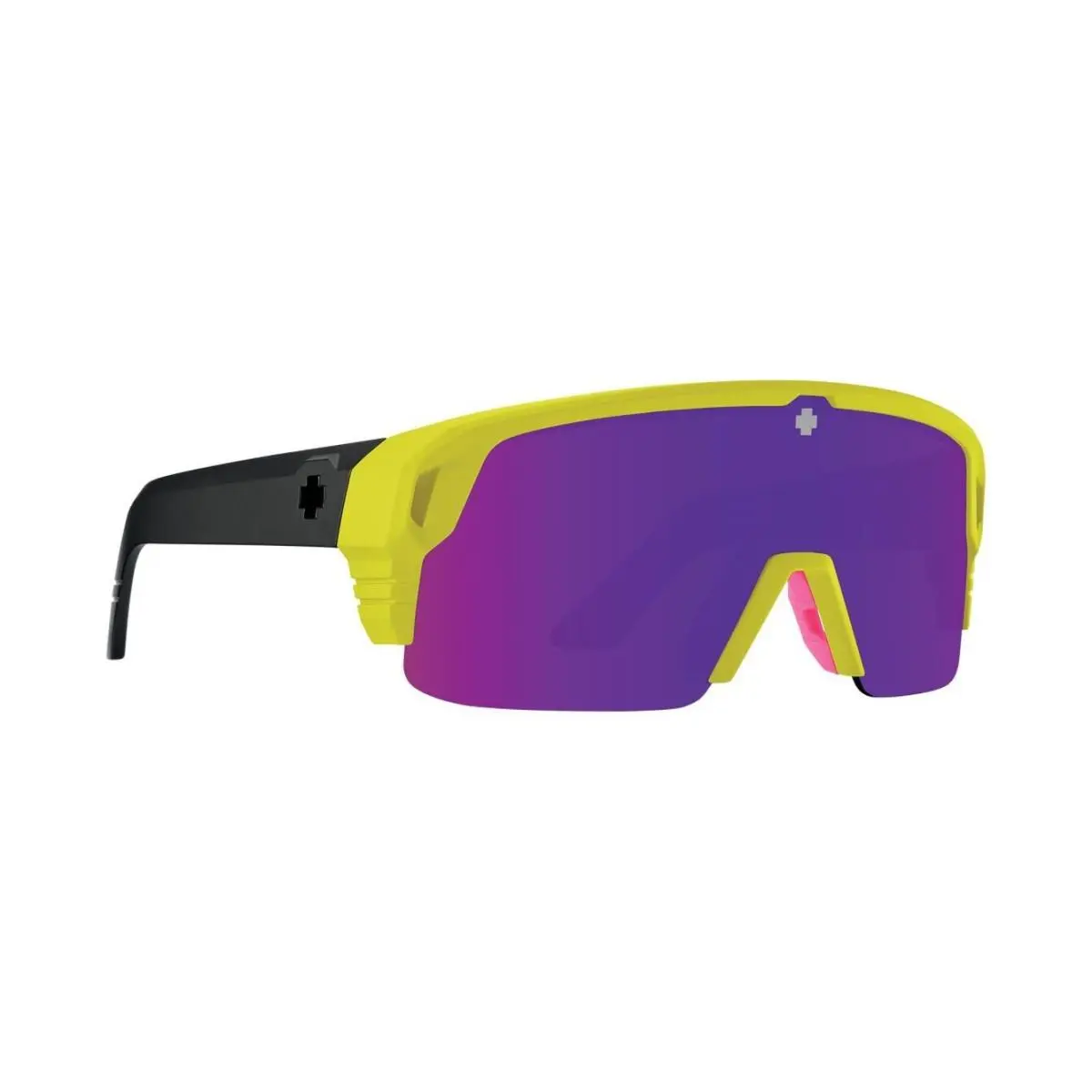 Spy Monolith 5050 Sunglasses Matte Neon Yellow / Bronze Purple Spectra Mirror