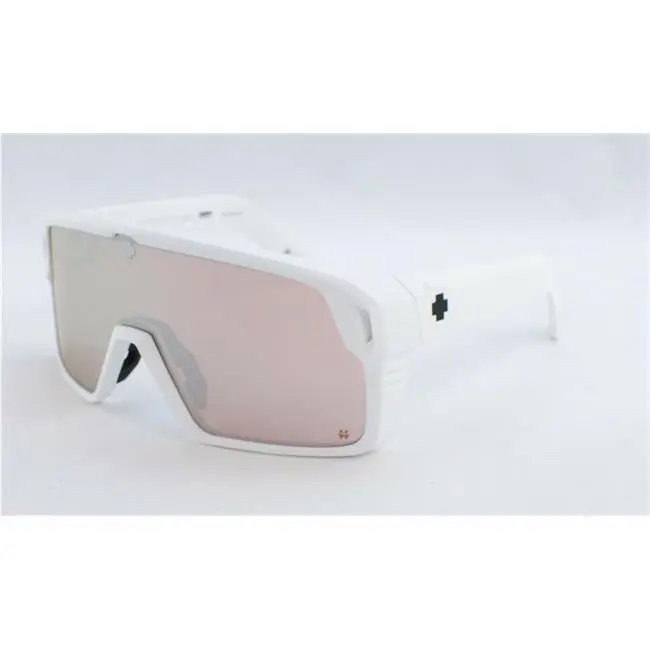 Spy Optic Sunglasses Monolith 5050 White Frame Bronze Silver Mirror Lenses
