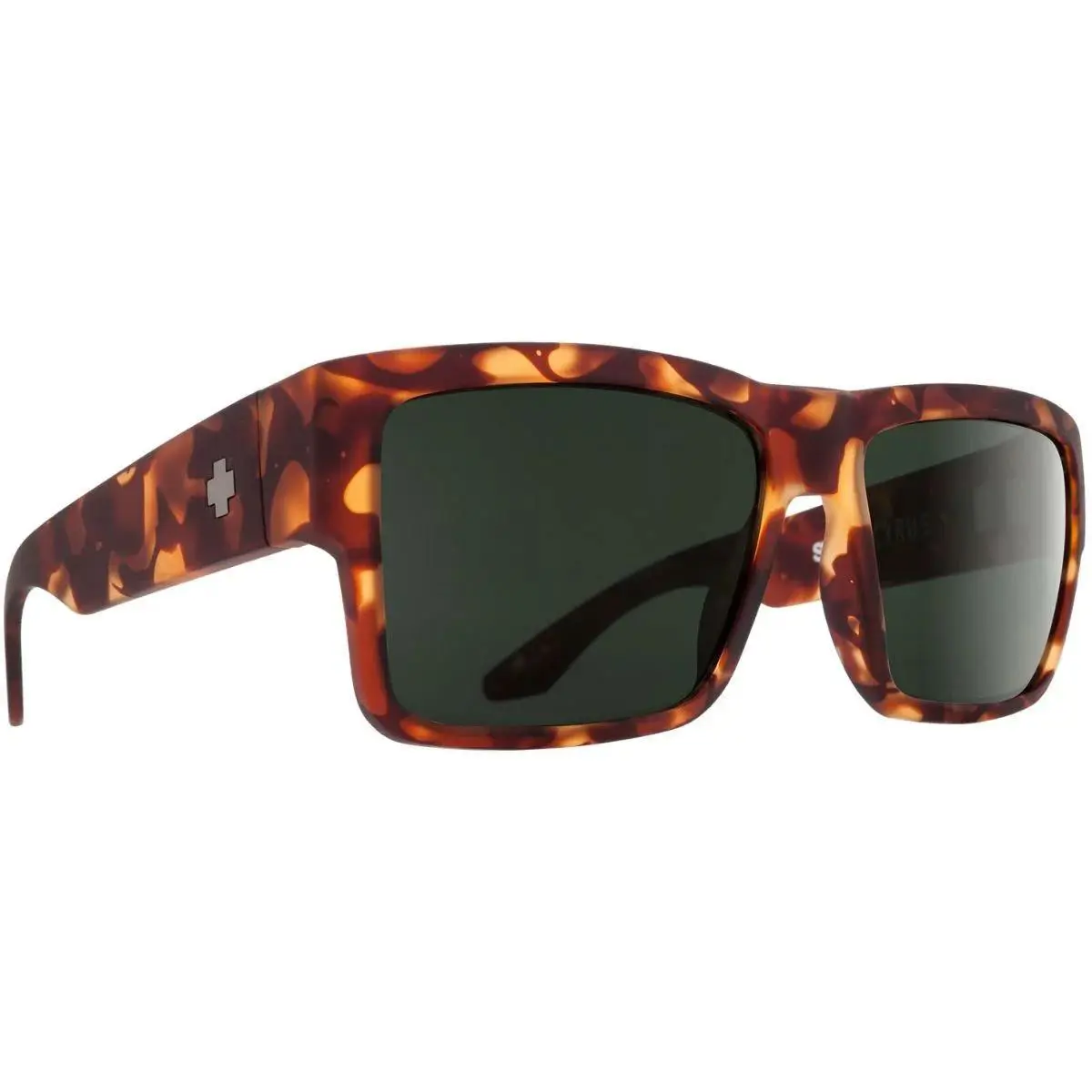 Spy Optics Men`s Cyrus Soft Camo Matte Tortoiseoise Sunglasses - Happy Grey Green, Frame: Soft Camo Matte Tortoiseoise, Lens: Happy Grey Green