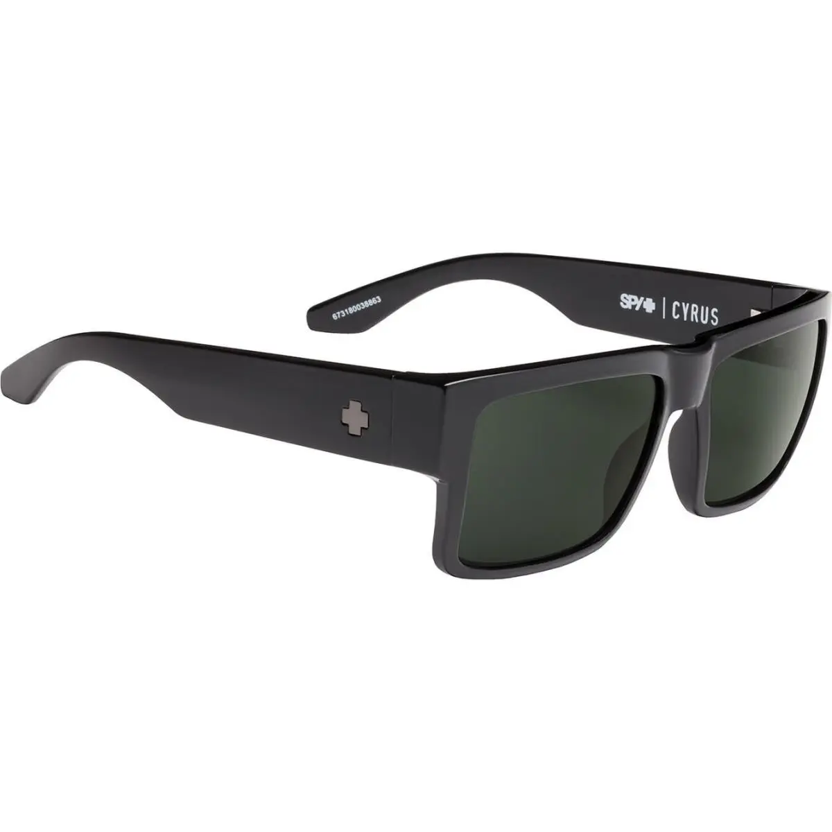Spy Cyrus Polarized Sunglasses Matte Black / Happy Gray Green Len 673180973864 by SPY Optics