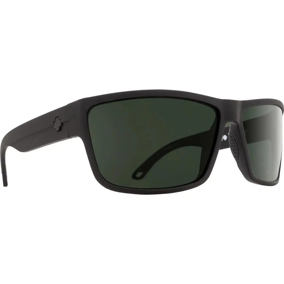 Spy Optics Men`s Rocky Matte Black Sunglasses - Happy Gray Green Polar, Frame: Matte Black, Lens: Happy Gray Green Polar