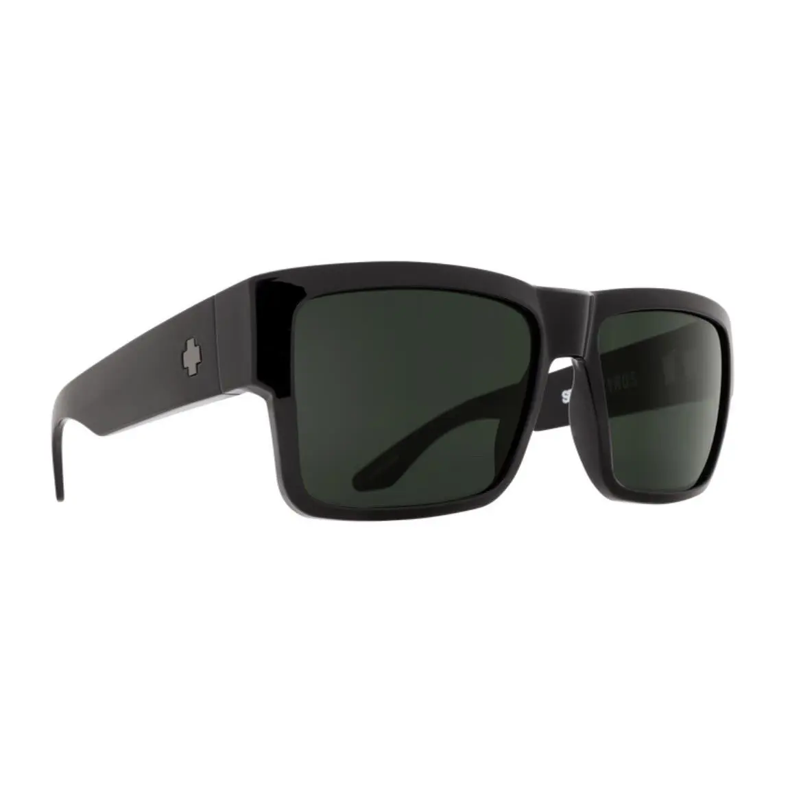 Spy Optic Cyrus Sunglasses - Gloss Black Frame / Happy Gray Green Lens - Frame: Gloss Black, Lens: Happy Gray Green
