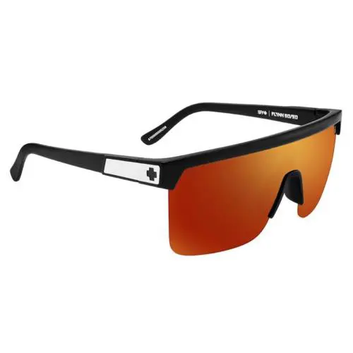 Spy Optic Flynn 5050 Sunglasses - Mt Black / Happy Boost Polar Orange Mirror by SPY Optics