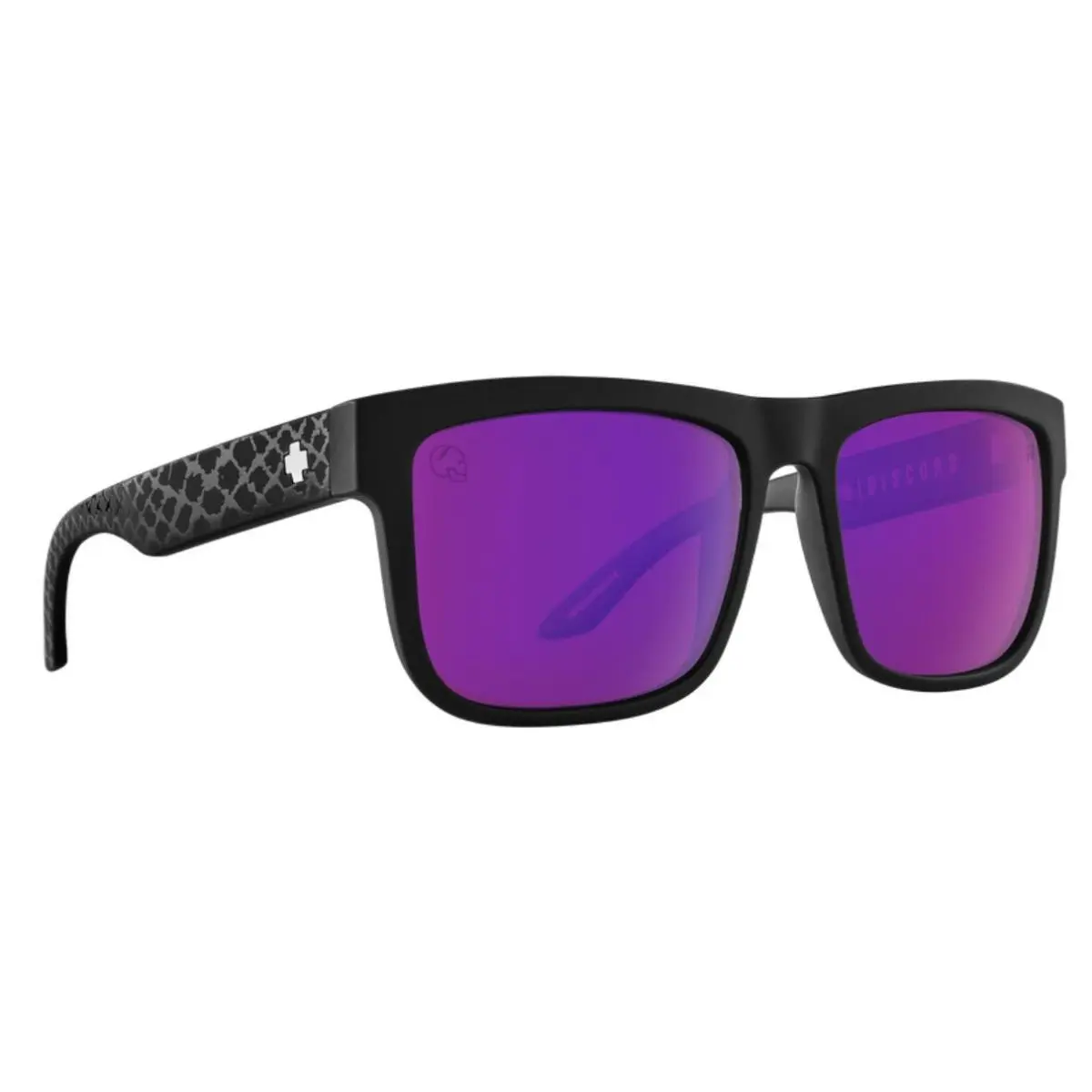 Spy Optic Discord Sunglasses - Slayco Matte Black Viper / Happy Purple Lens - Frame: Matte Black Viper, Lens: Happy Bronze Purple Spectra Mirror
