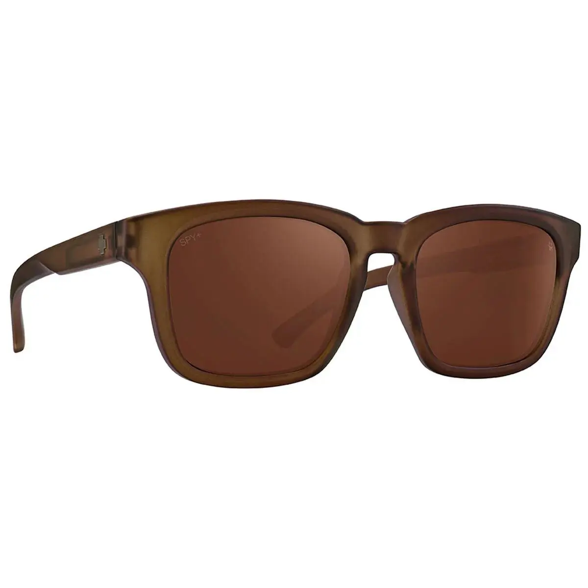 Spy Optics Men`s Saxony Matte Translucent Brown Sunglasses - Happy Bronze Polar, Frame: Matte Translucent Brown, Lens: Happy Bronze Polar