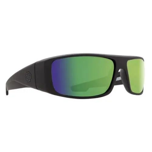 Spy Optic Logan Sunglasses - Matte Black / Hd+ Bronze Polar Green Mirror - Frame: Matte Black, Lens: HD+ Bronze Polar Green Spectra Mirror