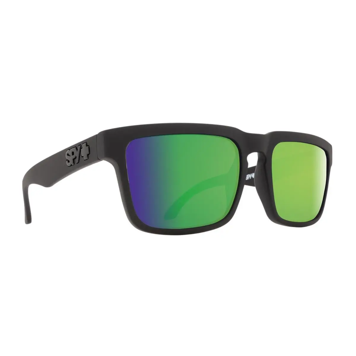 Spy Optic Helm Square Sunglasses Matte Black/happy Bronze Polar Green Spectra - Frame: Black