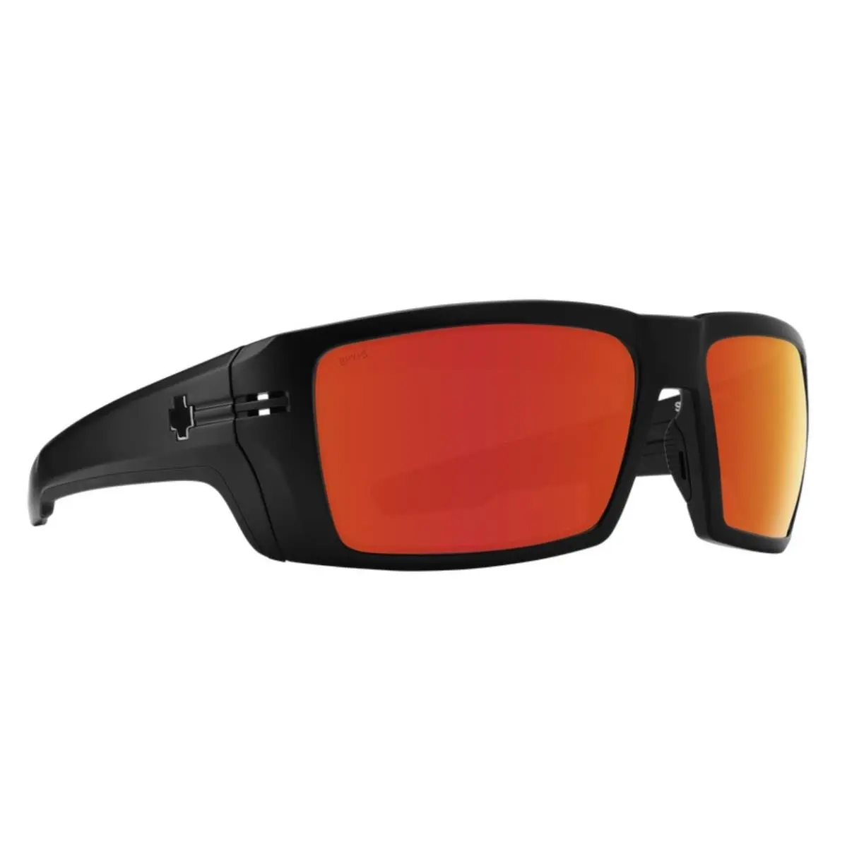 Spy Optic Rebar Sunglasses - Matte Black Ansi / Happy Bronze Red Mirror