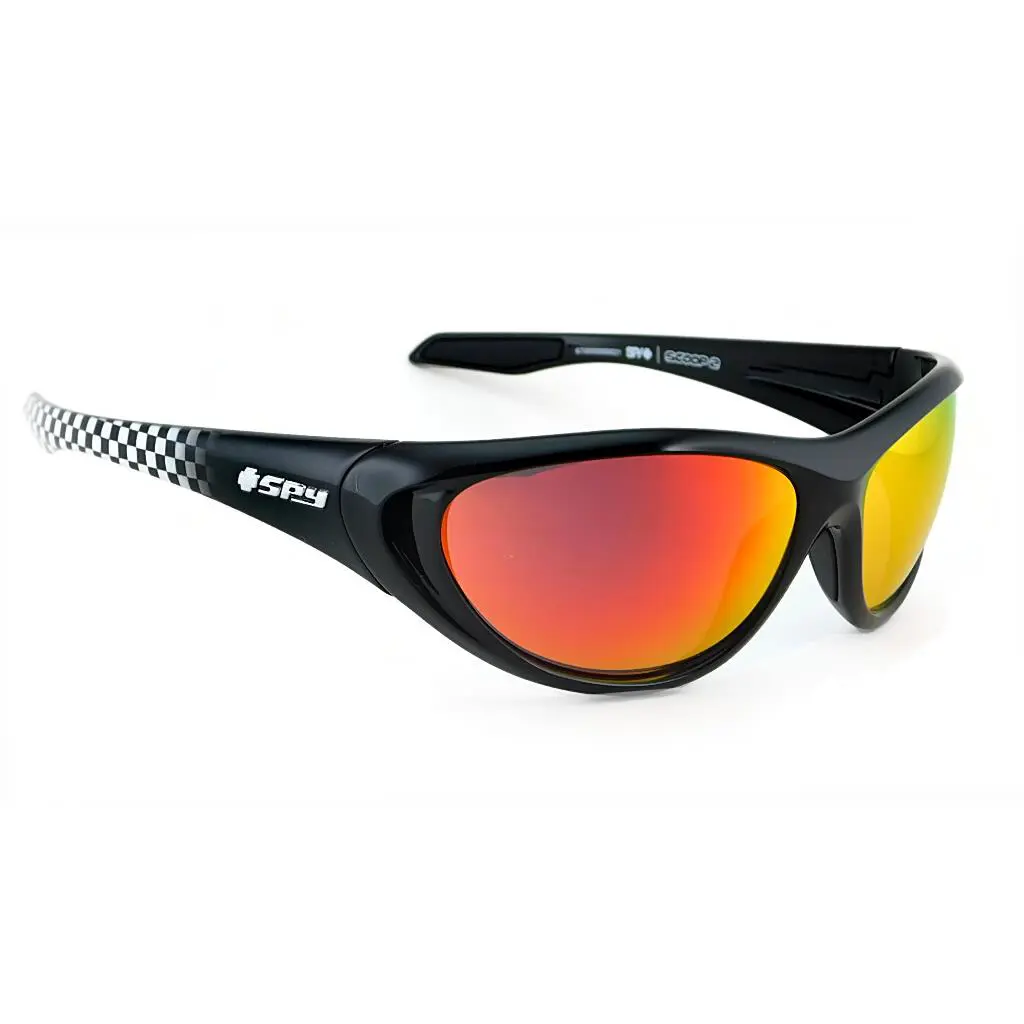 Classic Spy Optics Scoop 2 Sunglasses Checker Fade / Hd+ Red Mirror Lens by SPY Optics