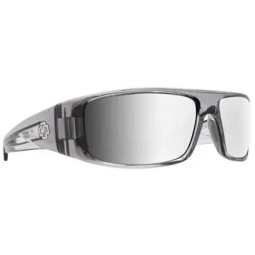 Spy Optic Logan Sunglasses - Clear Smoke / Happy Gray Green Silver Mirror - Frame: Clear Smoke, Lens: Happy Gray Green Silver Spectra Mirror
