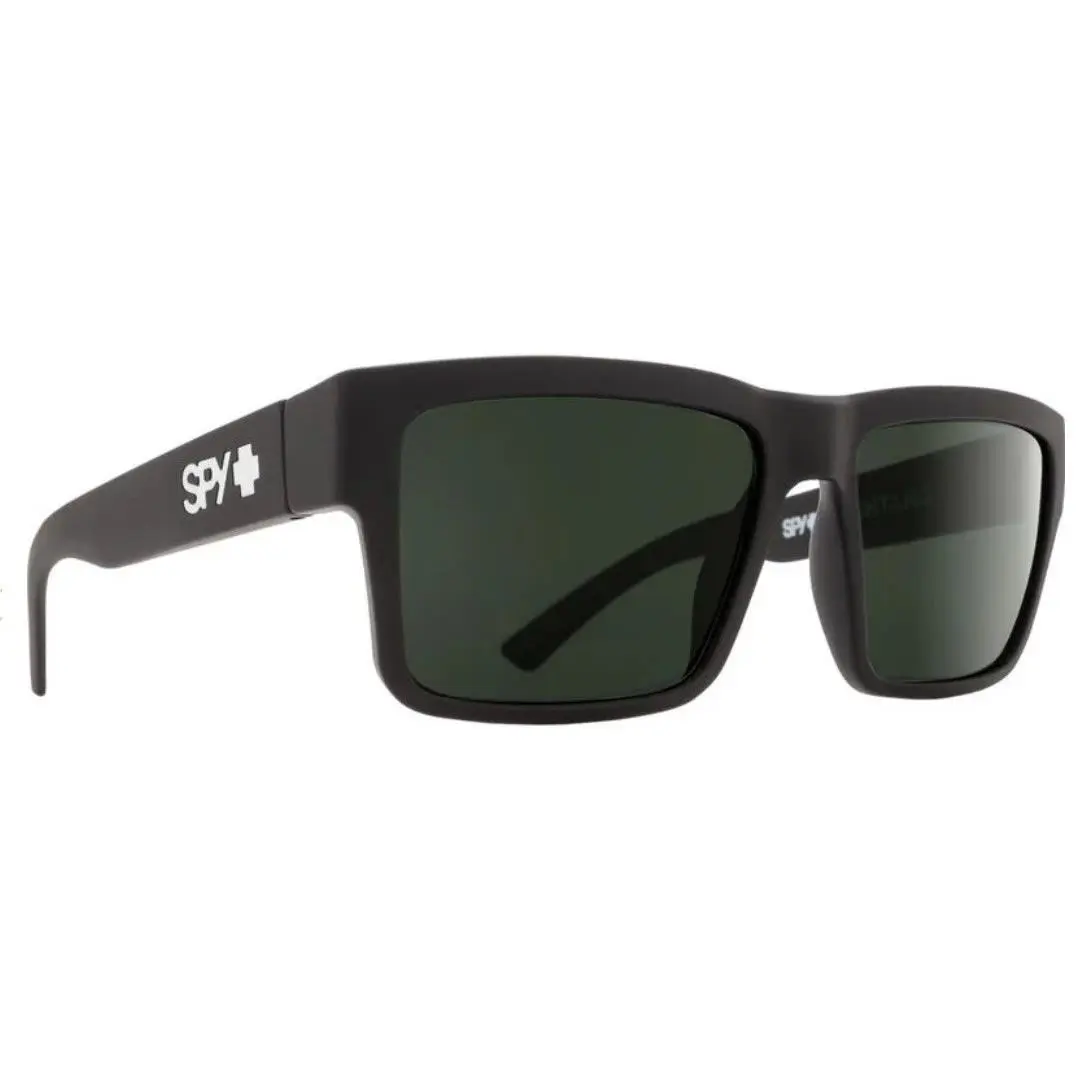 Spy Optic Montana Sunglasses - Soft Matte Black / Happy Gray Green - Frame: Soft Matte Black, Lens: Happy Gray Green