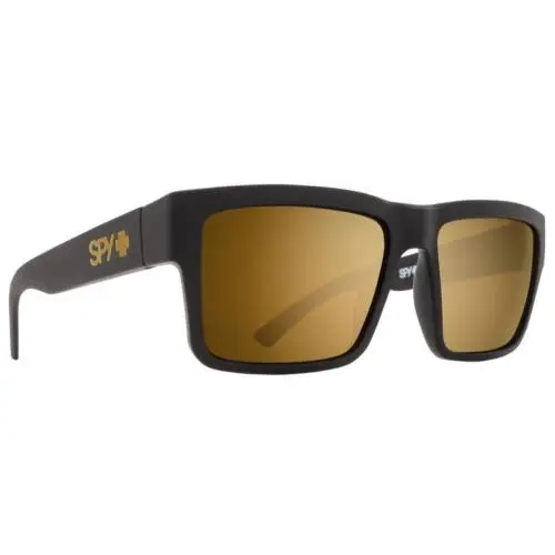 Spy Optic Montana Sunglasses - Soft Matte Black / Happy Bronze Gold Mirror - Frame: Soft Matte Black, Lens: Happy Bronze GOLD Spectra Mirror