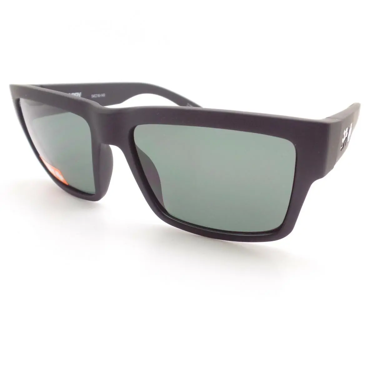 Spy Optics Montana Soft Matte Black Happy Gray Green Sunglasses - Frame: Black, Lens: Gray