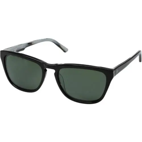 Spy Optics Hayes Black Horn Sunglasses Happy Gray Green 673438074863 by SPY Optics