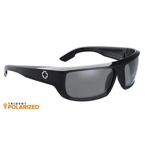 Spy + Optics Bounty Black Frame Grey Polarized Lens Sunglasses - Frame: Black, Lens: Grey