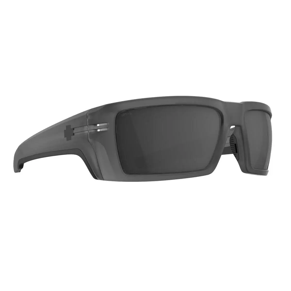 Spy Optics Men`s Rebar Se Ansi Matte Translucent Gunmetal Sunglasses - Happy Gray Gunmetal Spectraa Mirror, Frame: Matte Translucent Gunmetal, Lens: Happy Gray Gunmetal Spectraa Mirror