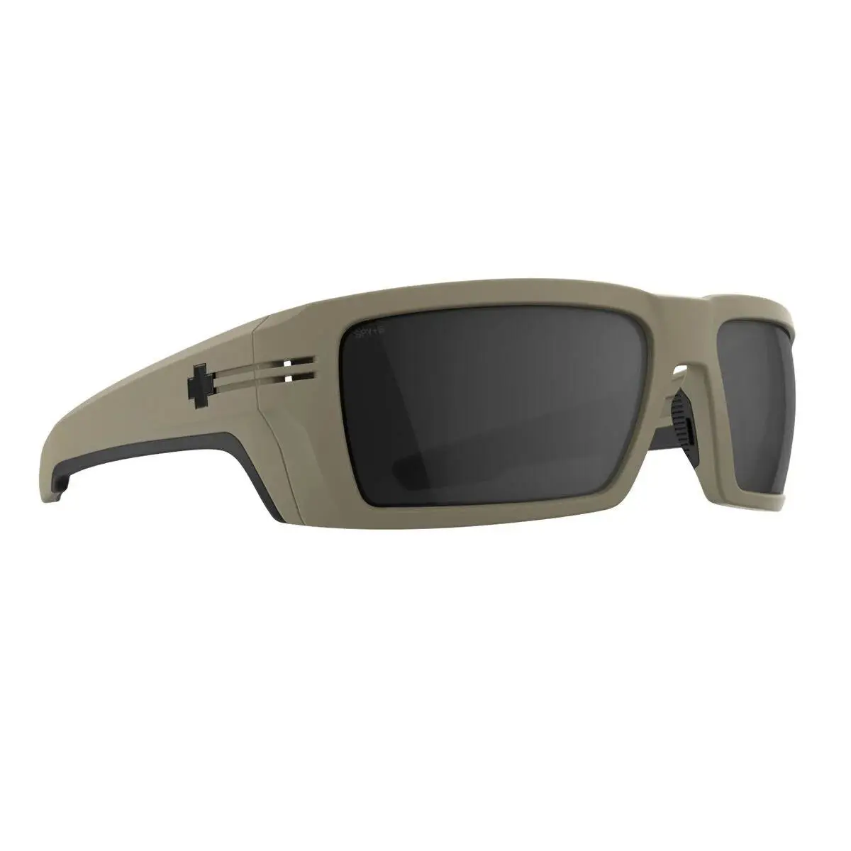Spy Optics Men`s Rebar Se Ansi Matte Sand Sunglasses - Happy Gray, Frame: Matte Sand, Lens: Happy Gray