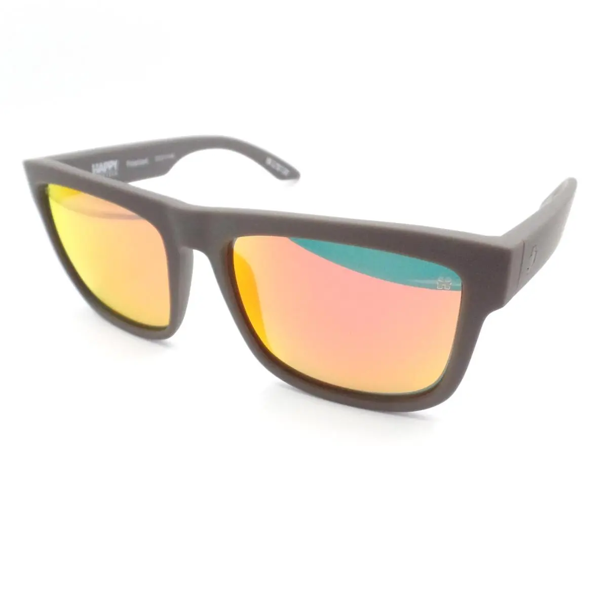 Spy Optics Discord Soft Matte Gray Orange Polarized Sunglasses - Frame: Soft Matte Dark Gray, Lens: Orange on Gray Green