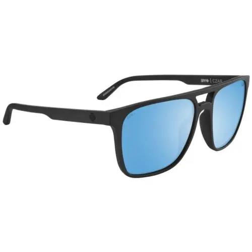 Spy Optic Czar Sunglasses - Matte Black / Happy Boost Polarized Ice Blue