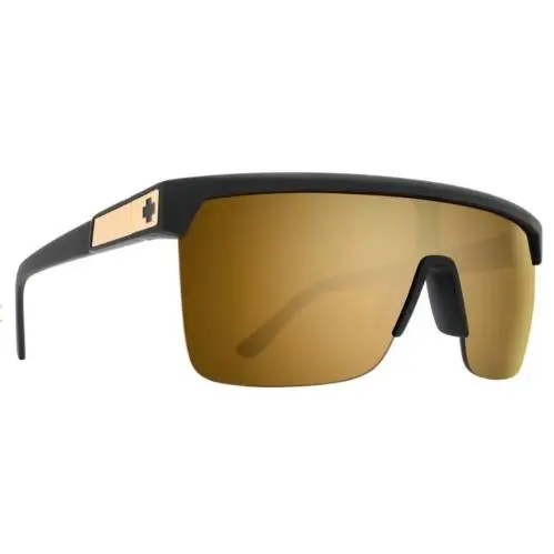 Spy Optic Flynn 5050 Sunglasses - 25th Anniversary / Happy Gold Mirror Lens - Frame: Matte Black Gold, Lens: Happy Bronze Gold Spectra Mirror