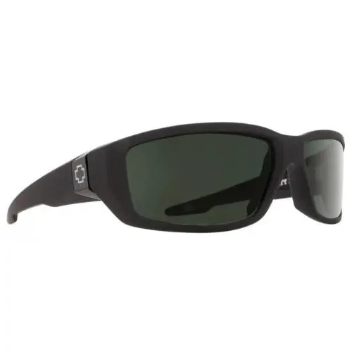 Spy Optic Dirty MO Sunglasses - Soft Matte Black / Happy Hd+ Gray Green Lens - Frame: Soft Matte Black, Lens: HD+ Gray Green