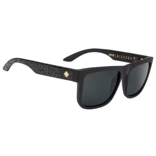 Spy Optic Discord Sunglasses - Slayco Leopard / Happy Light Silver Mirror - Frame: Matte Black Leopard, Lens: Happy Gray Green with Light Silver Spectra Mirror