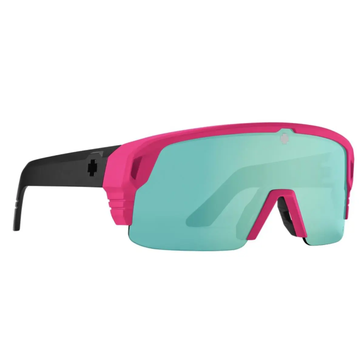 Spy Optic Monolith 5050 Sunglasses - Matte Neon Pink / Happy Bronze Lt Green