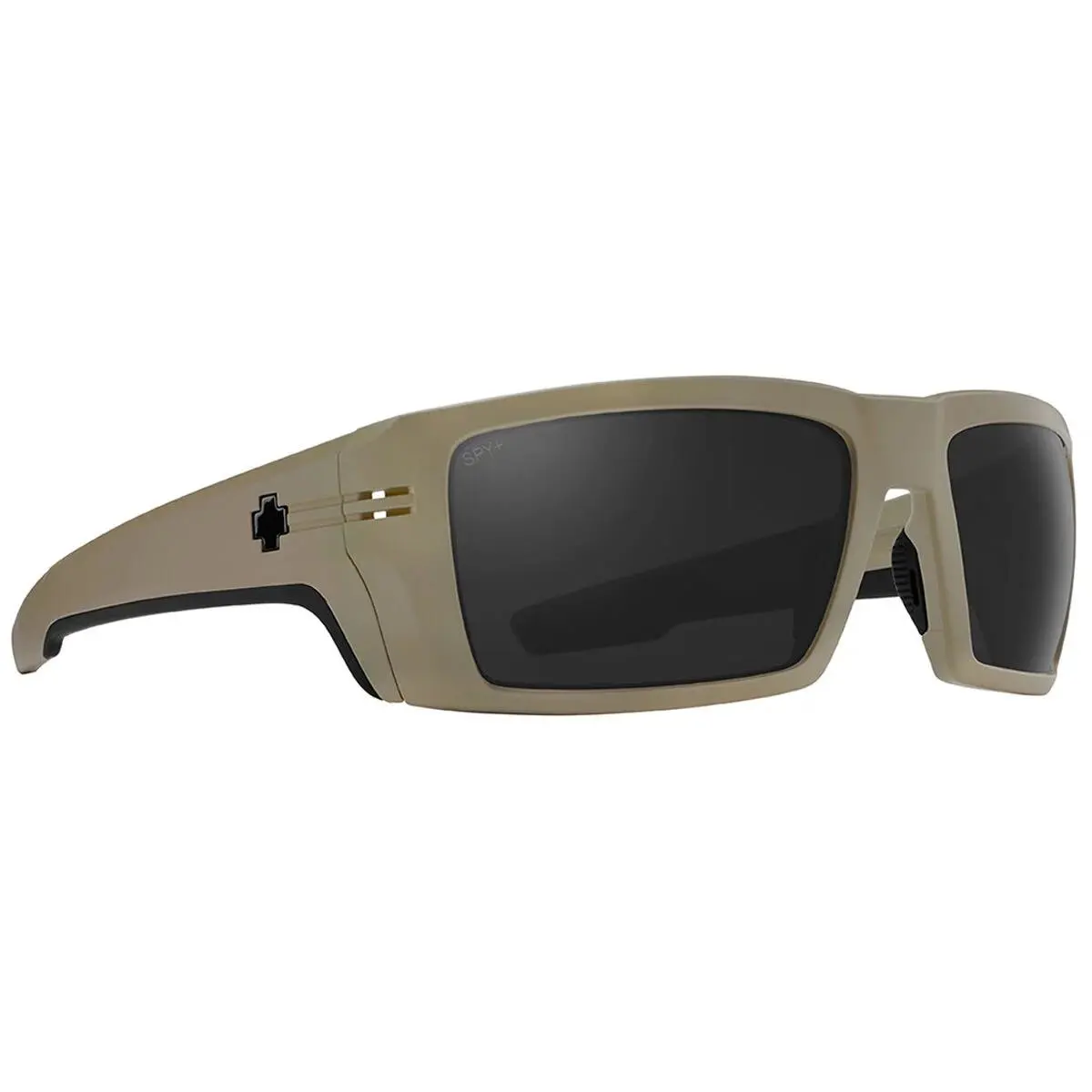 Spy Optics Men`s Rebar Ansi Sand Matte Sunglasses - Happy Gray, Frame: Sand Matte, Lens: Happy Gray