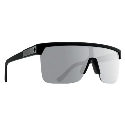 Spy Optic Flynn 5050 Sunglasses - Soft Matte Black / Happy Polar Silver Mirror - Frame: Soft Matte Black, Lens: Happy Gray Green Polar Silver Spectra Mirror