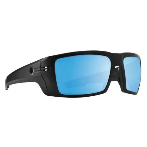 Spy Optic Rebar Sunglasses - Matte Black Ansi / Boost Polar Ice Blue Mirror