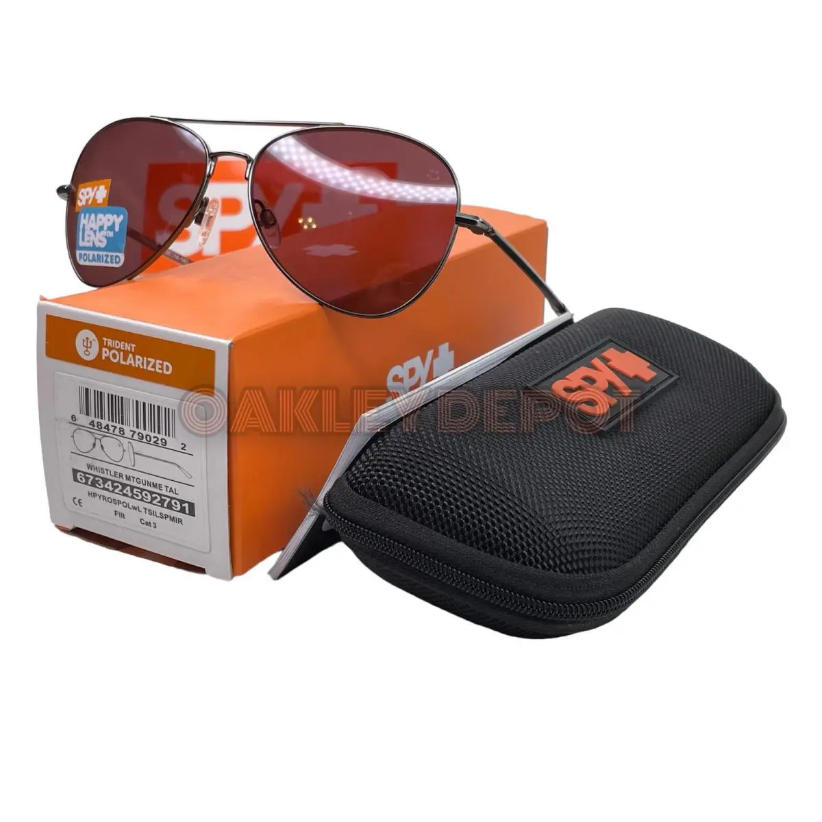 Spy Optic Whistler Matte Gunmetal/happy Rose Polarized Sunglasses 111 by SPY Optics