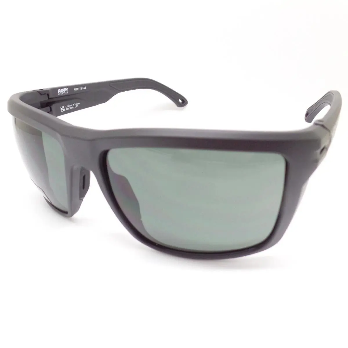 Spy Optics Overhaul XL Matte Black Gray Green Sunglasses
