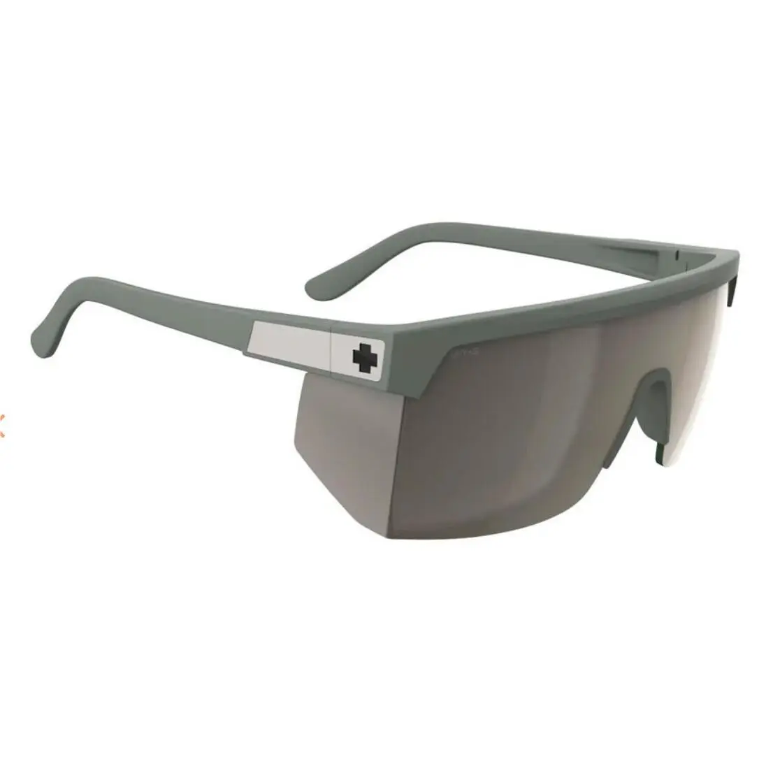 Spy Optic Super Flynn Sunglasses - Mt Olive Green / Happy Bronze Pewter Mirr - Frame: Matte Olive Green, Lens: Happy Bronze Pewter Mirror