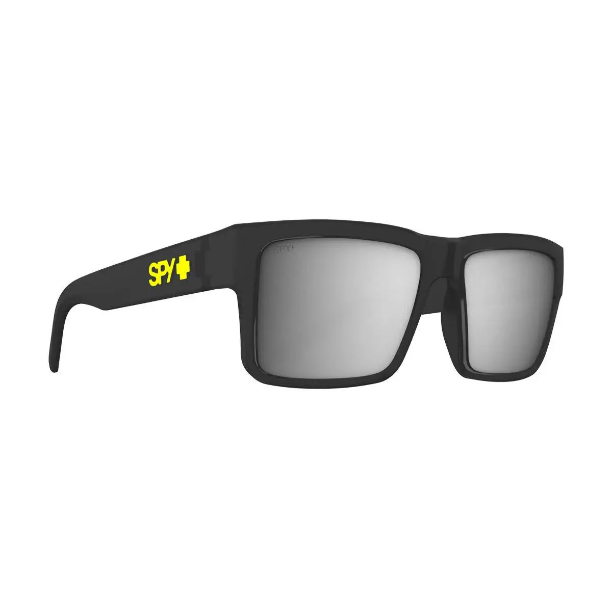 Spy Optics Men`s Montana Matte Translucent Black Sunglasses - Happy Bronze Platinum Mirror, Frame: Matte Translucent Black, Lens: Happy Bronze Platinum Mirror