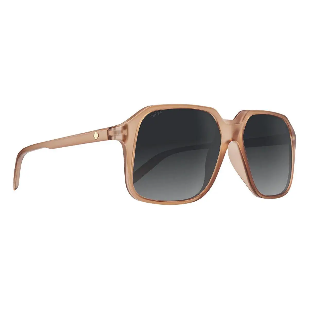 Spy Optics Women`s Hotspot Matte Translucent Amber Sunglasses - Smoke Fade, Frame: Matte Translucent Amber, Lens: Smoke Fade