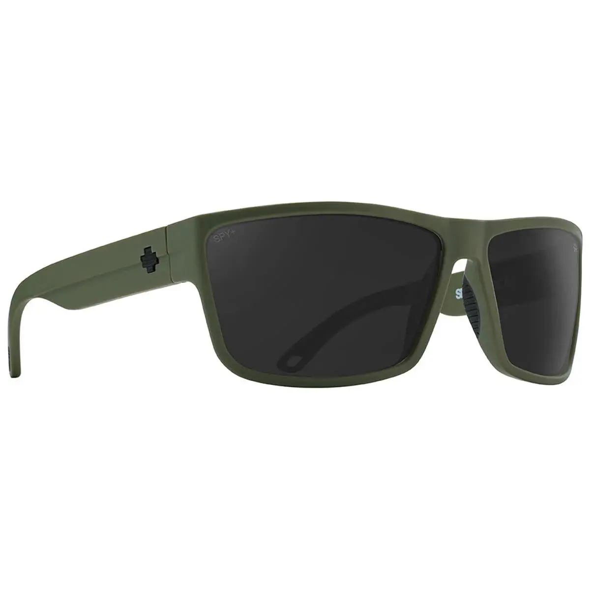 Spy Optics Men`s Rocky Matte Army Green Sunglasses - Happy Gray, Frame: Matte Army Green, Lens: Happy Gray