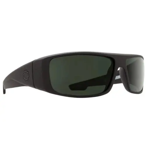 Spy Optic Logan Sunglasses - Soft Matte Black / Happy Gray Green Polar by SPY Optics